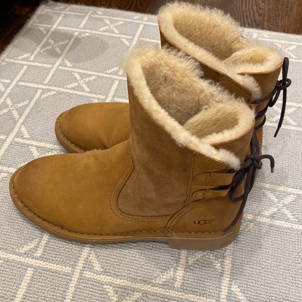 UGG booties with tie back - 7